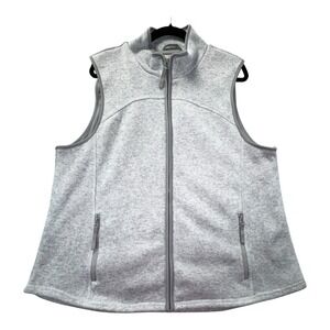 Maurices Lightweight Full Zip Lined Gray Vest Women's Plus Size XXL